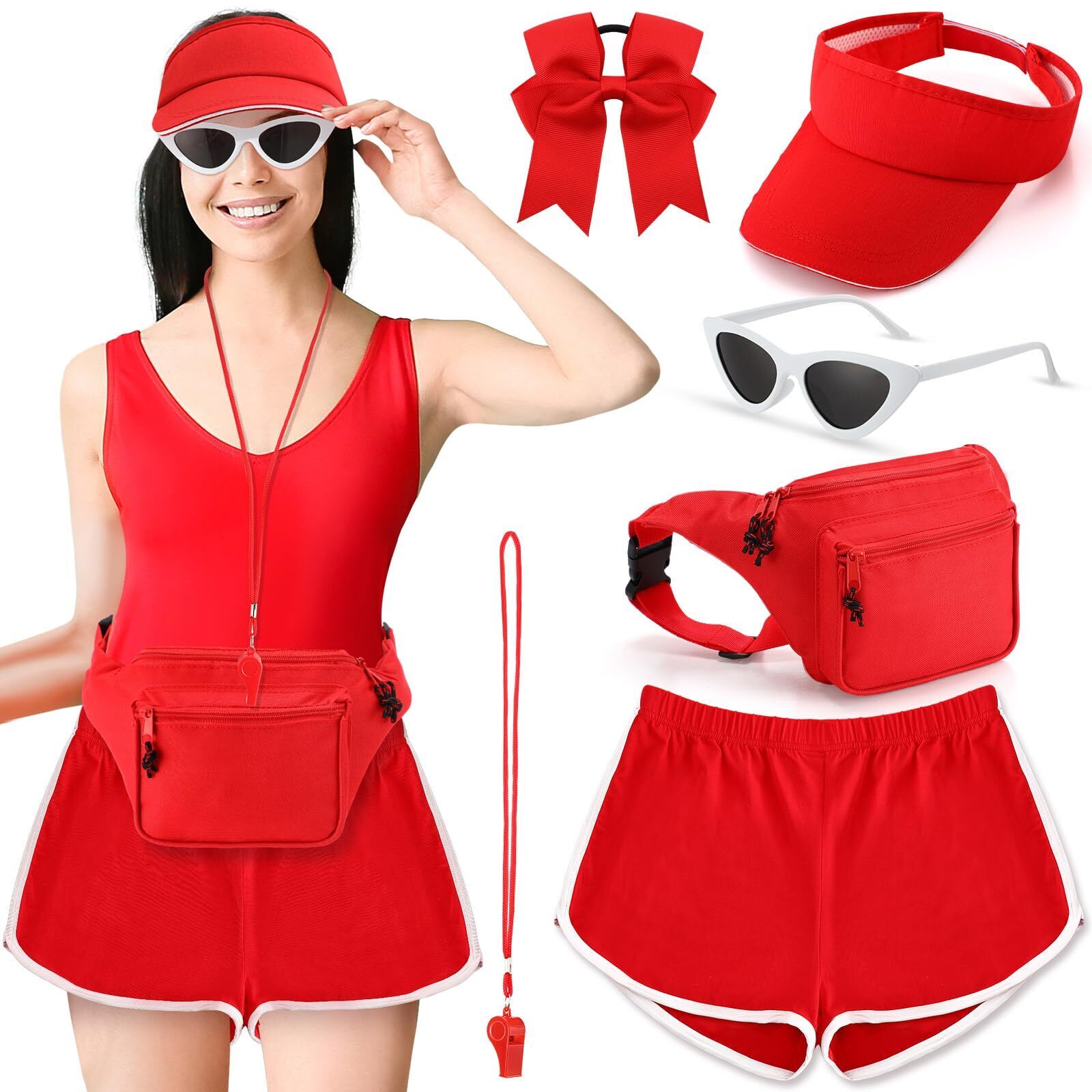 5328 6 Pcs Guard Costume Set For First Aid Pouch Short Hat